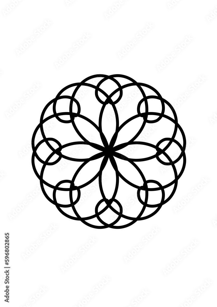rosette in form einer stilisierten blüte mi acht blütenblättern rosette in form einer stilisierten blüte mi acht blütenblättern