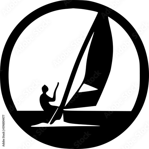 windsurf icon vector symbol design illustration