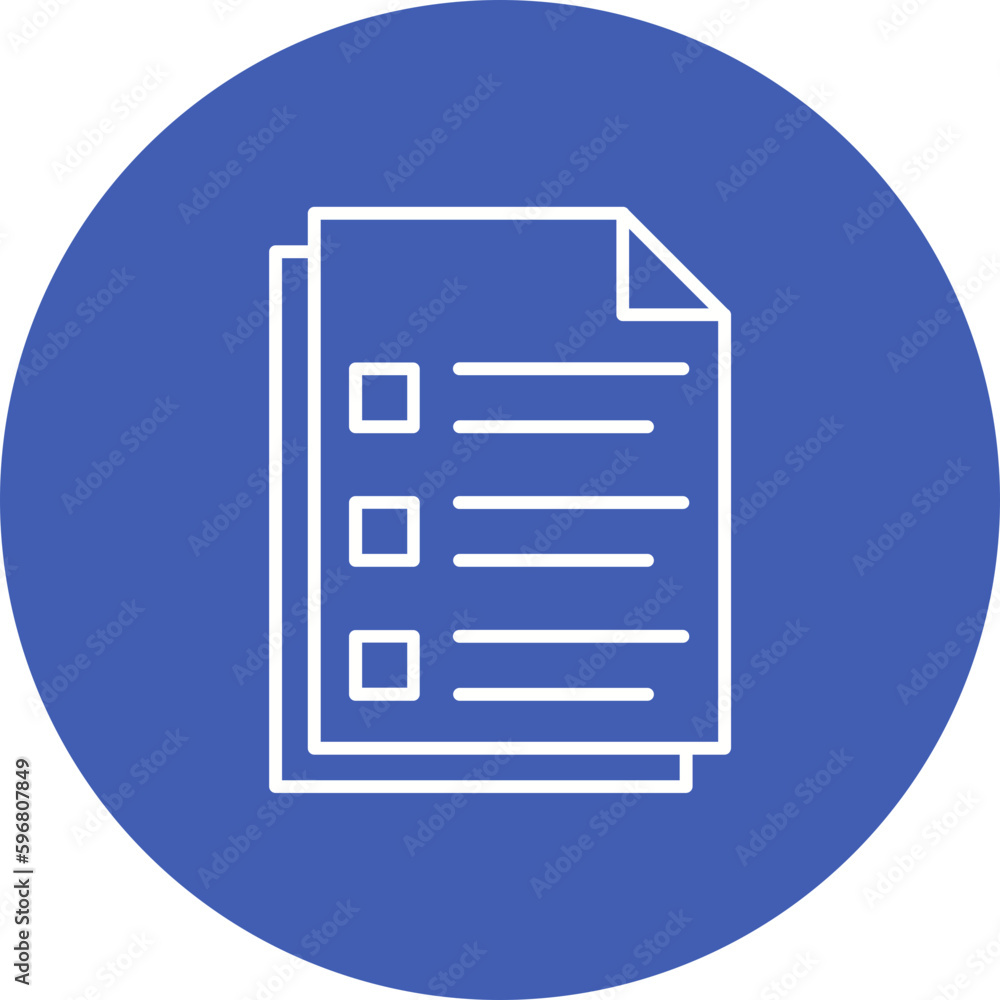 Papers Multicolor Circle Line Inverted Icon Papers Multicolor Circle Line Inverted Icon