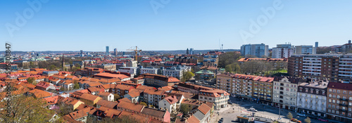 Panoramic view over central Gothenburg, Sweden.