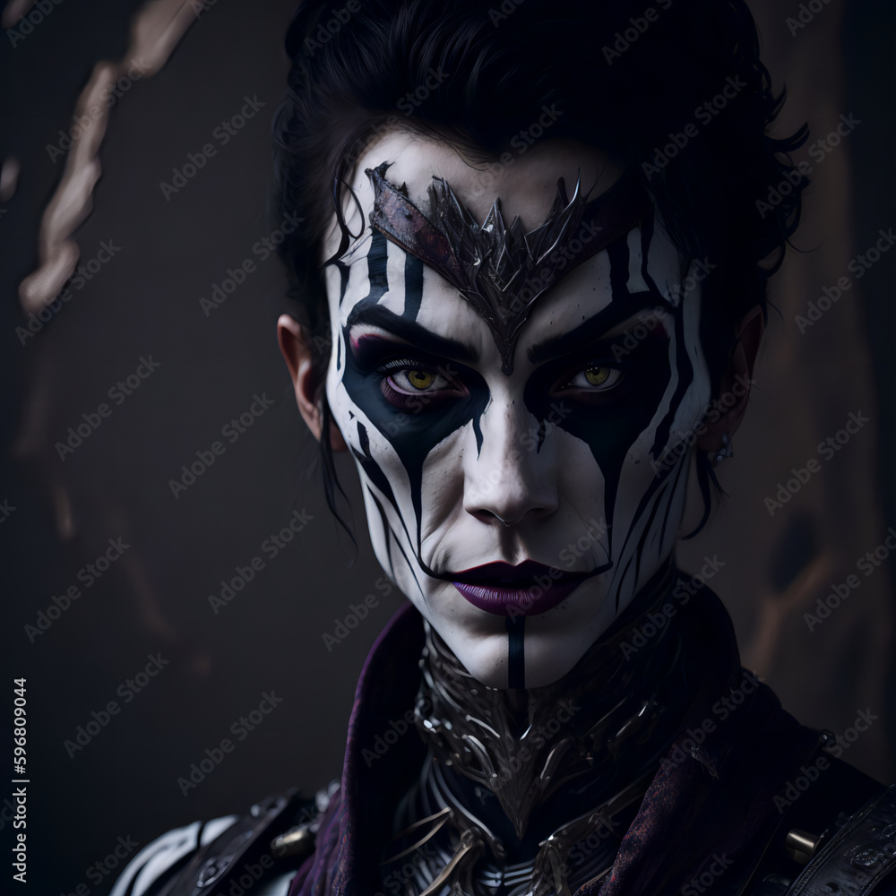 Scary Female Clown Fantasy