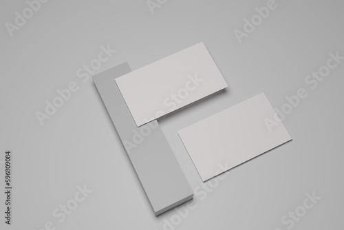 Blank business card mockup paper