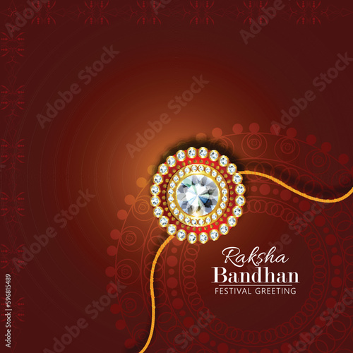 Creative design concept for happy raksha bandhan celebration background