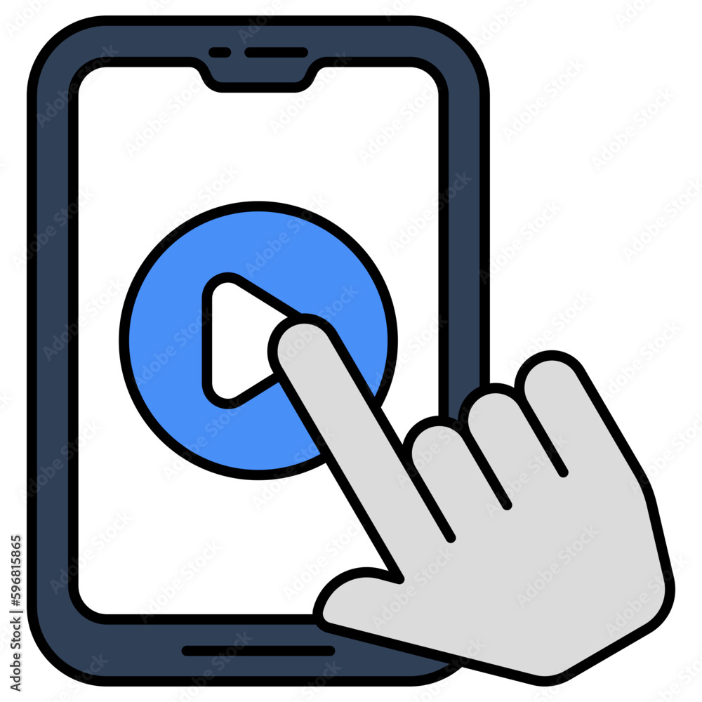 An icon design of mobile video 