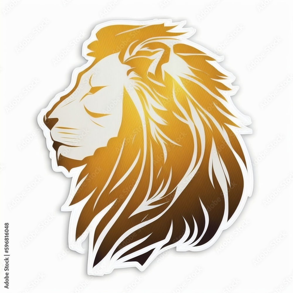 lion head vector Generative AI