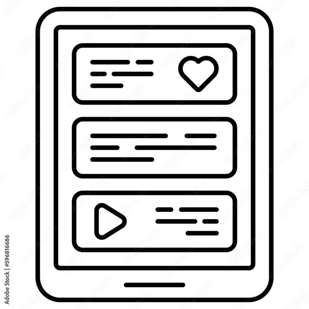 A perfect design icon of mobile romantic chat A perfect design icon of mobile romantic chat