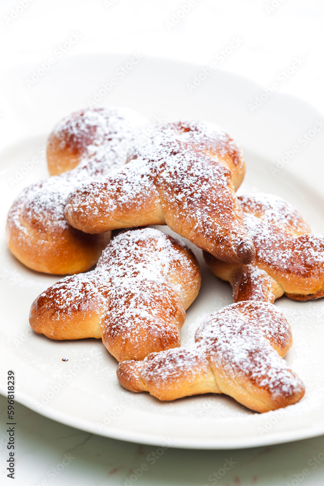 typical Easter pastry called jidasky in Czech typical Easter pastry called jidasky in Czech