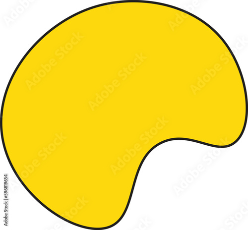 Modern creative abstract blob shape elements vector illustration. Creativity organic black blobs, blotch, inkblot and pebble, simple liquid amorphous Vector.