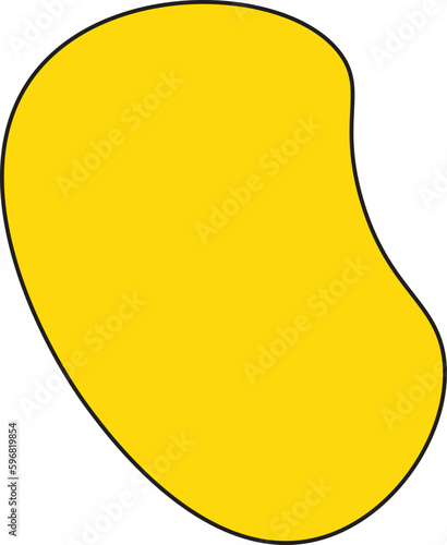 Modern creative abstract blob shape elements vector illustration. Creativity organic black blobs, blotch, inkblot and pebble, simple liquid amorphous Vector.