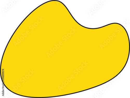 Modern creative abstract blob shape elements vector illustration. Creativity organic black blobs, blotch, inkblot and pebble, simple liquid amorphous Vector.