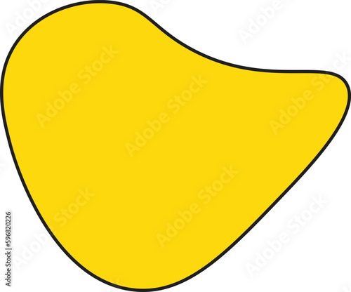 Modern creative abstract blob shape elements vector illustration. Creativity organic black blobs, blotch, inkblot and pebble, simple liquid amorphous Vector.