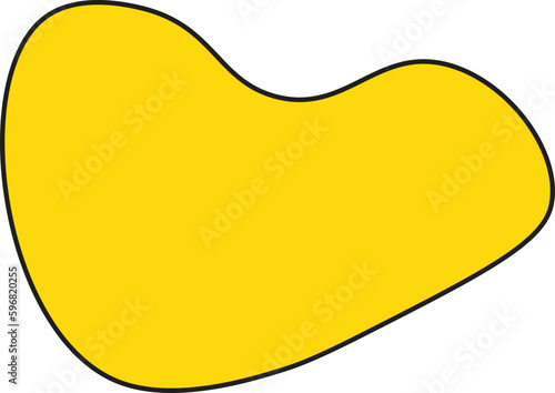 Modern creative abstract blob shape elements vector illustration. Creativity organic black blobs, blotch, inkblot and pebble, simple liquid amorphous Vector.