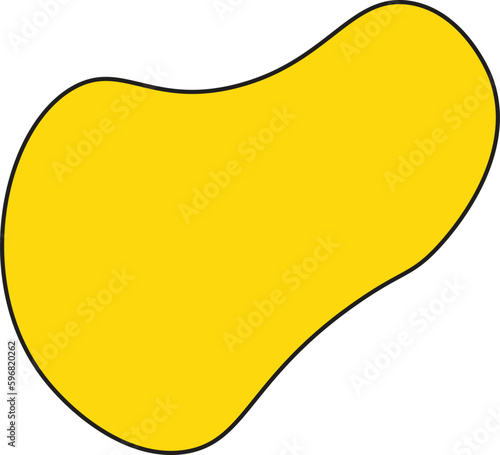 Modern creative abstract blob shape elements vector illustration. Creativity organic black blobs, blotch, inkblot and pebble, simple liquid amorphous Vector.