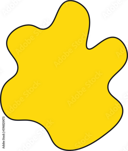 Modern creative abstract blob shape elements vector illustration. Creativity organic black blobs, blotch, inkblot and pebble, simple liquid amorphous Vector.