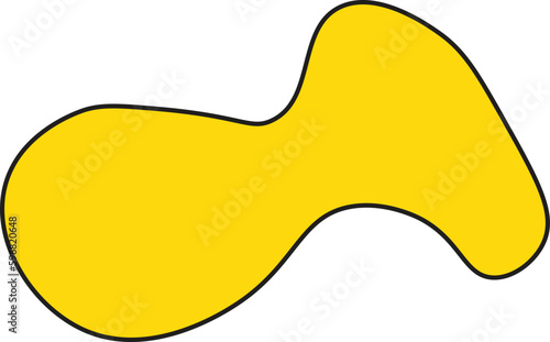 Modern creative abstract blob shape elements vector illustration. Creativity organic black blobs, blotch, inkblot and pebble, simple liquid amorphous Vector.
