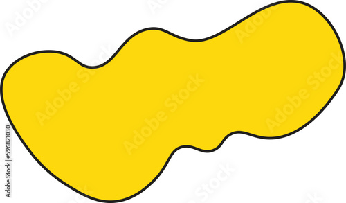 Modern creative abstract blob shape elements vector illustration. Creativity organic black blobs, blotch, inkblot and pebble, simple liquid amorphous Vector.