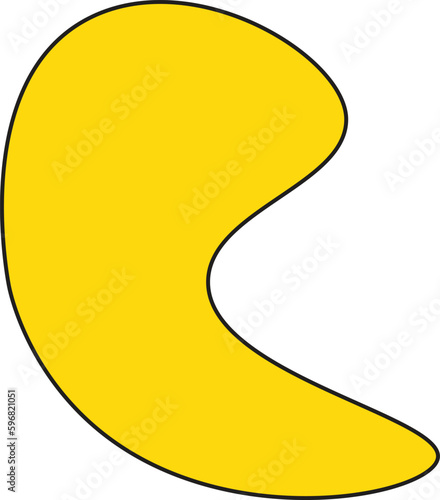 Modern creative abstract blob shape elements vector illustration. Creativity organic black blobs, blotch, inkblot and pebble, simple liquid amorphous Vector.