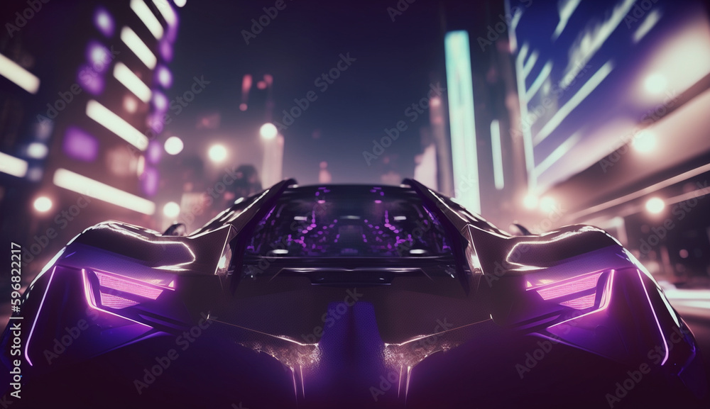 sport car wallpaper illustration images. Generative AI sport car wallpaper illustration images. Generative AI