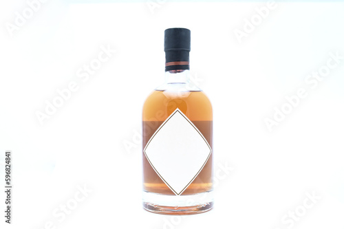Obraz na płótnie bottle of hard liquor rum, whiskey, cognac, bourbon w salonie