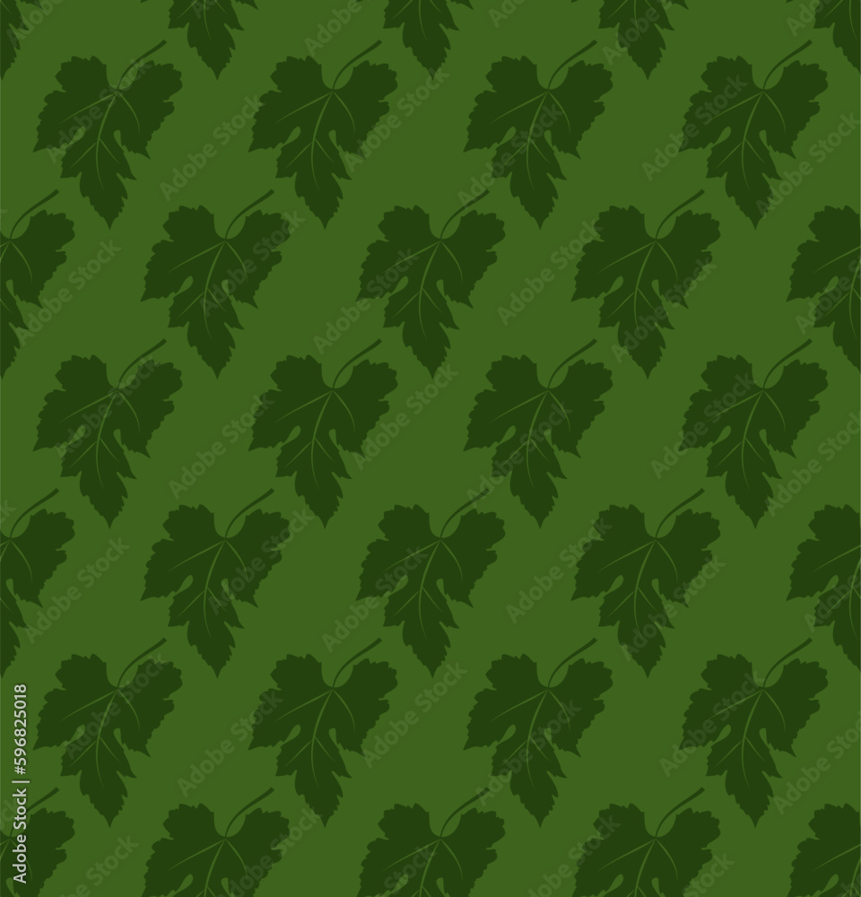 grape leaf green seamless pattern grape leaf green seamless pattern