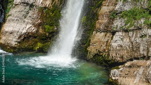 Wasserfall-Savica im Triglav-Nationalpark, in Slowenien 