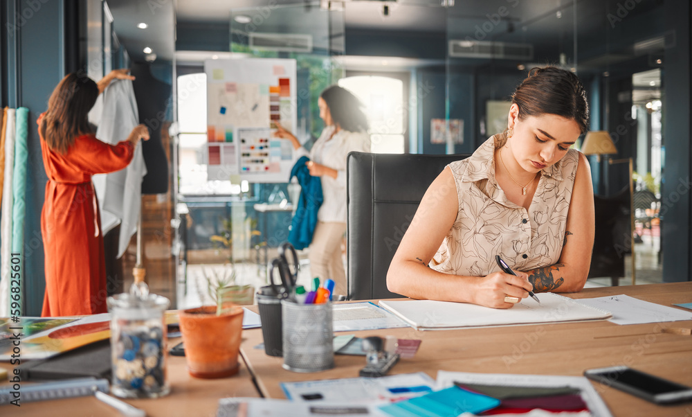 Inspiration will find you. Shot of a young businesswoman working in an office. Inspiration will find you. Shot of a young businesswoman working in an office.