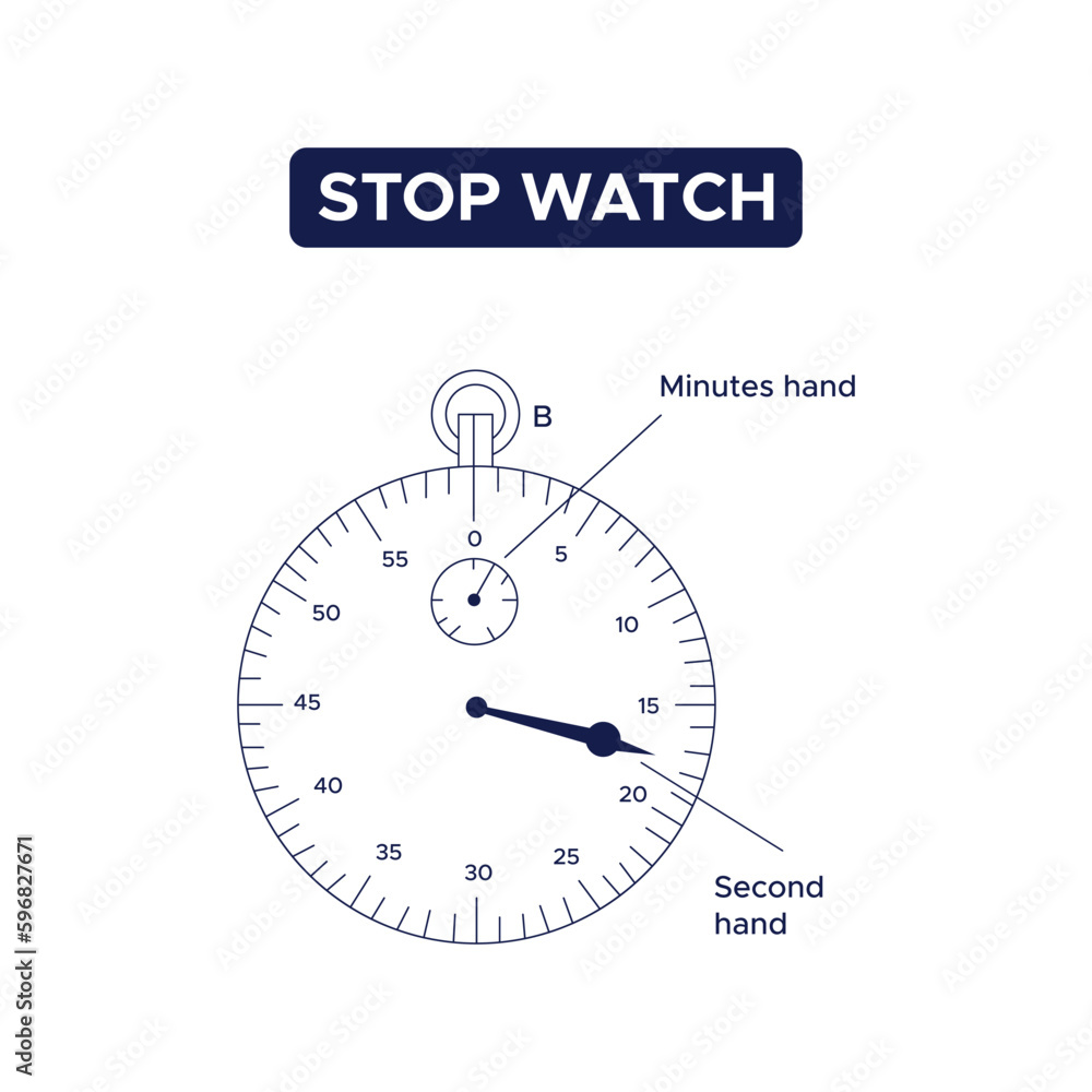 Stop Watch Measurement tool Vector Illustration Stop Watch Measurement tool Vector Illustration