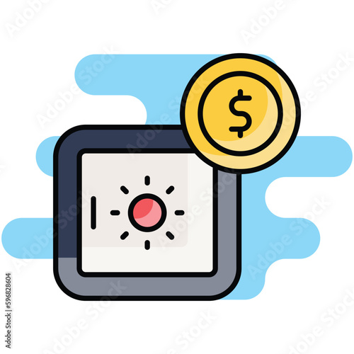 Deposit icon Stock illustration.