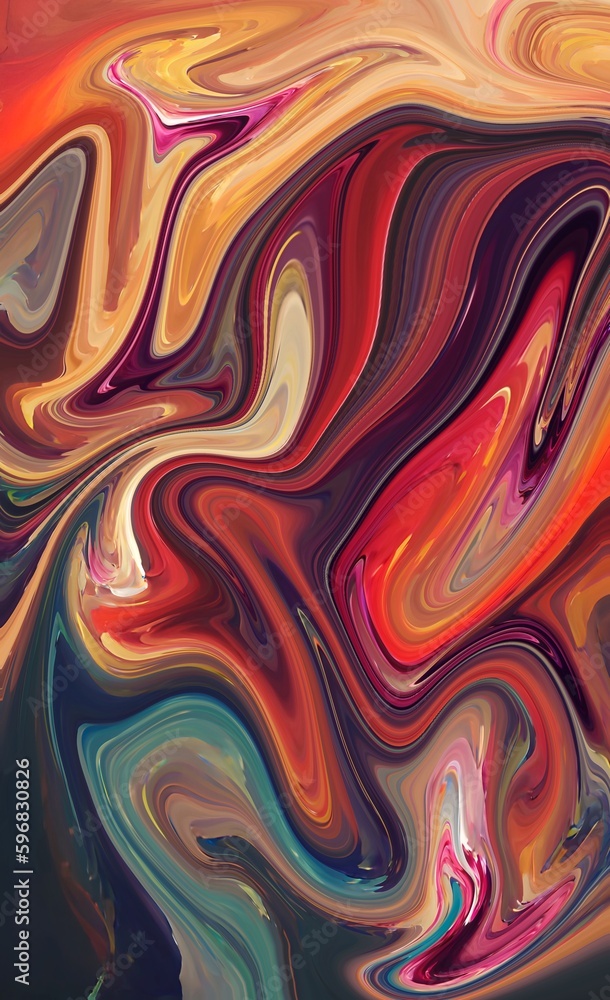 Obraz premium abstract background fluid art. Oil and acrylic. Colorful multicolored background