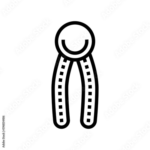 lipids biochemistry line icon vector illustration