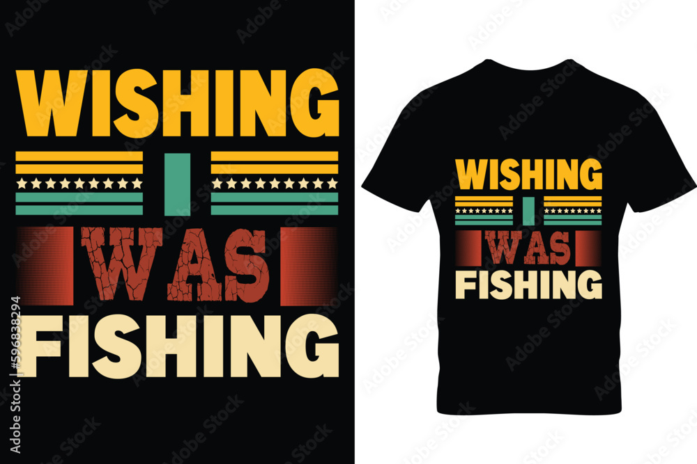 Fishing Typography T shirt Design

