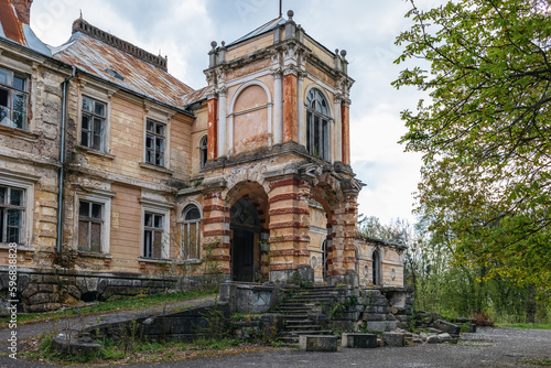 Zhevusky-Lantskoronskyi Palace, city of Rozdil .Palaces of Ukraine