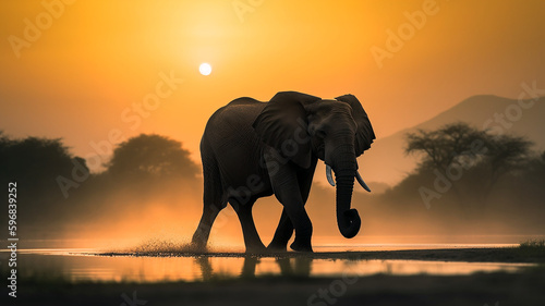 Photograph capturing a majestic Elephant