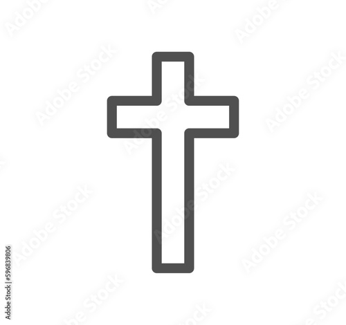 Religion symbols related icon outline and linear vector.
