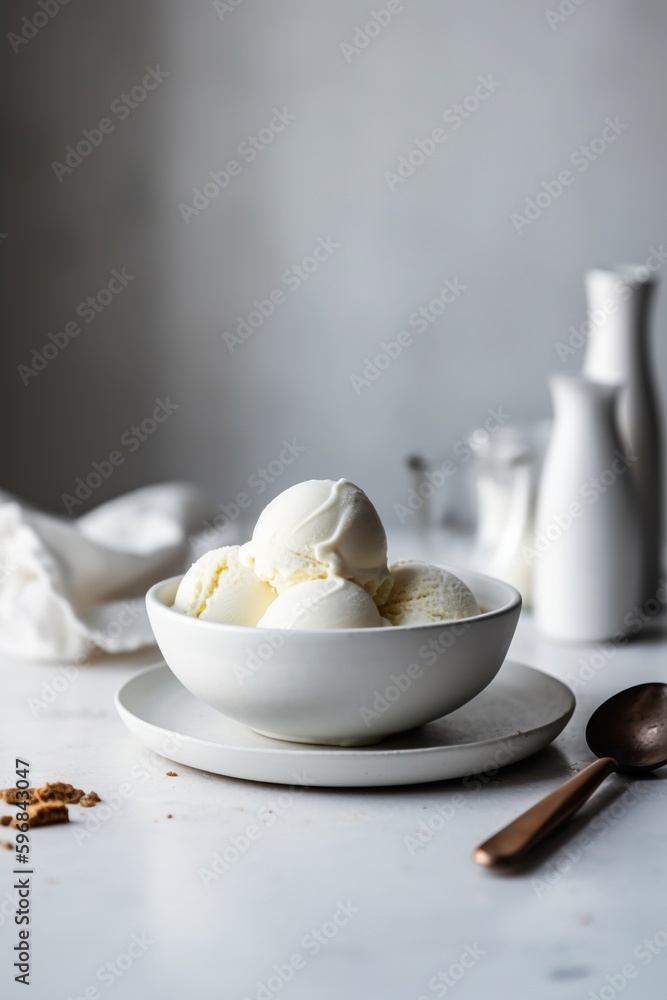 vanilla ice cream. Generative AI vanilla ice cream. Generative AI