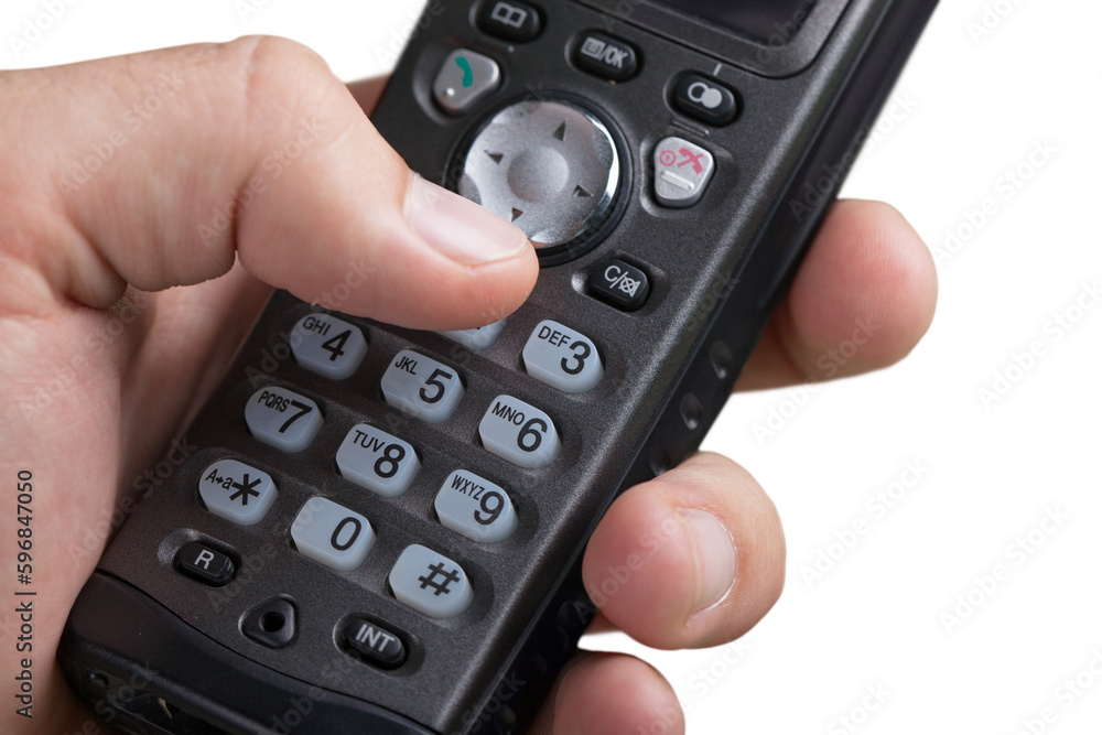 Hand Dialing a Number on a Wireless Telephone Hand Dialing a Number on a Wireless Telephone