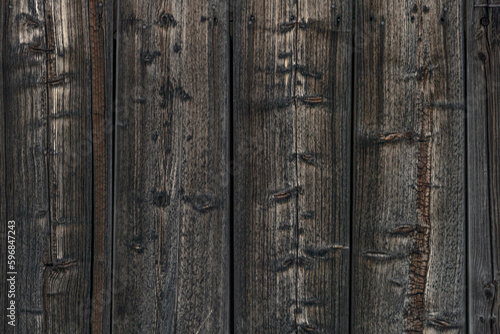 Old wooden wall background with knots and old wood