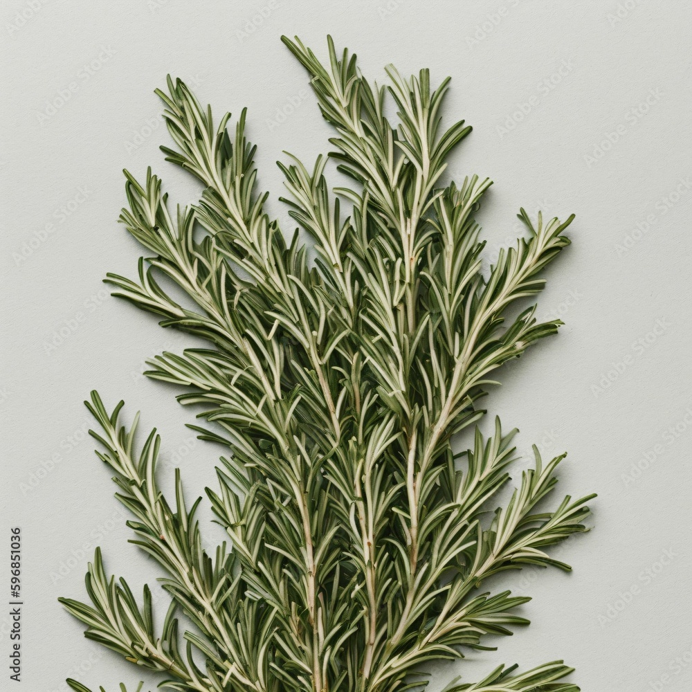 Fototapeta premium rosemary on a white background