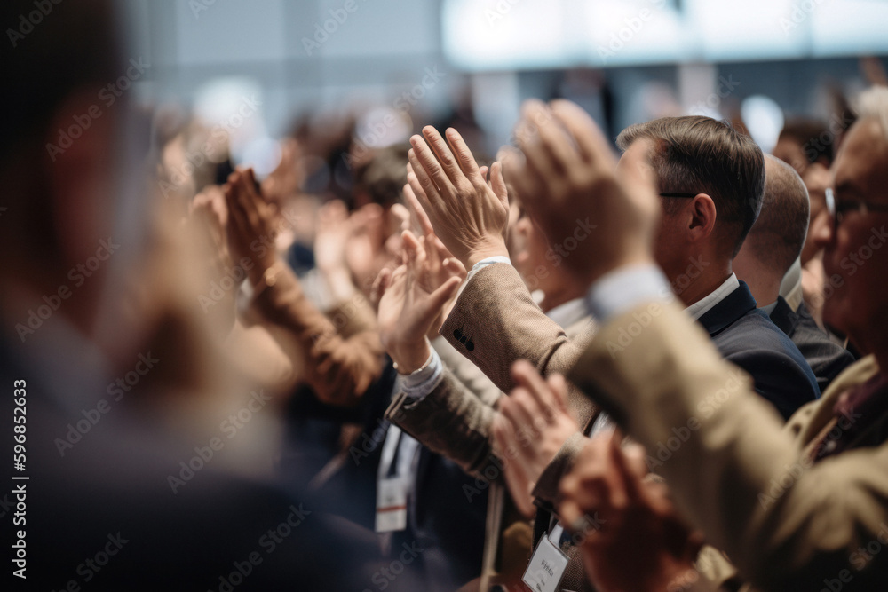 Capturing Enthusiasm: Blurred Clapping Hands at a Lively Conference Capturing Enthusiasm: Blurred Clapping Hands at a Lively Conference
