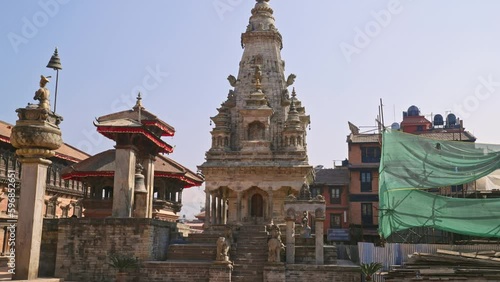 Tracking the Vatsala Durga Temple of Goddess Durga, located in Bhaktapur Durbar Square, Kathmandu Valley, Nepal photo