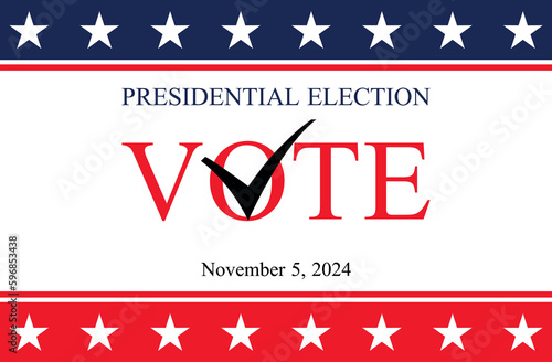 USA election 2024 vector background