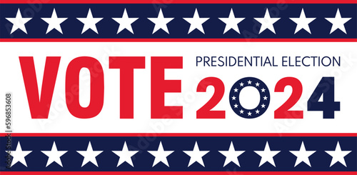 USA election 2024 vector background