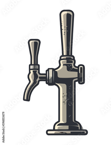 gray beer dispencer tap