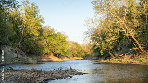 Lamine River in early spring at Roberts Bluff Access near Blackwater, MO