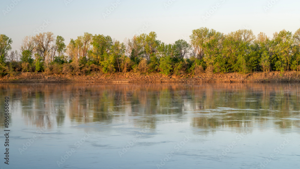 spring sunrise over the Missouri River at Dalton Bottom, MO spring sunrise over the Missouri River at Dalton Bottom, MO