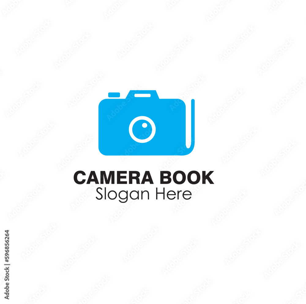 camera book logo design concept camera book logo design concept