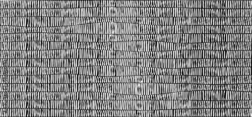 Monochrome texture composed of irregular graphic elements. Distressed uneven grunge background. Abstract vector illustration. Overlay for interesting effect and depth. Isolated on white background.