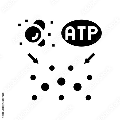 anabolism biochemistry glyph icon vector illustration