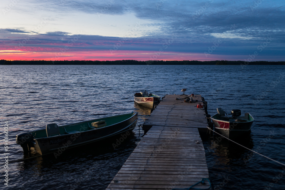 Lake sunset