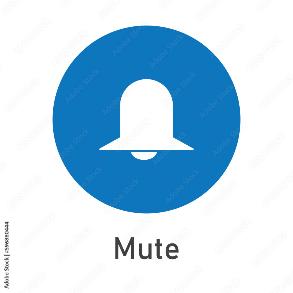 Mute Icon Vector Image Illustration Mute Icon Vector Image Illustration